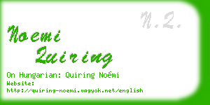 noemi quiring business card